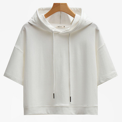 Alkalmi, 3/4 ujjú kapucnis női pulóver