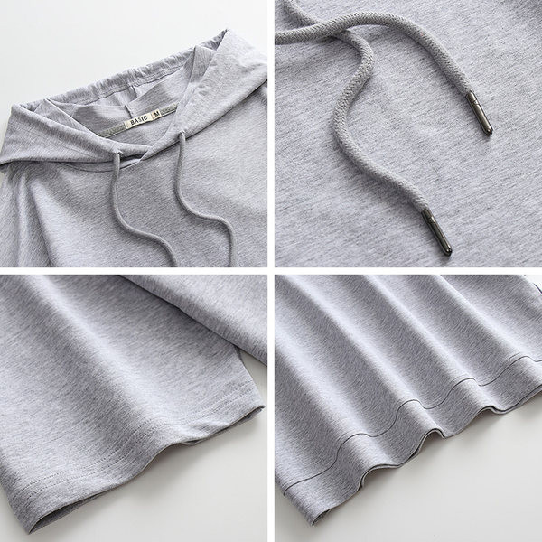 Alkalmi, 3/4 ujjú kapucnis női pulóver