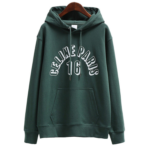 Új modell alkalmi női pulóver kapucnival és felirattal