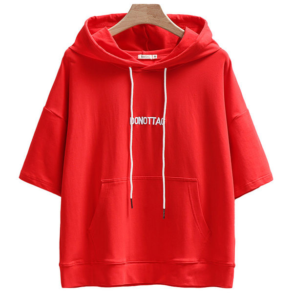 Egyszínű rövid ujjú alkalmi női pulóver