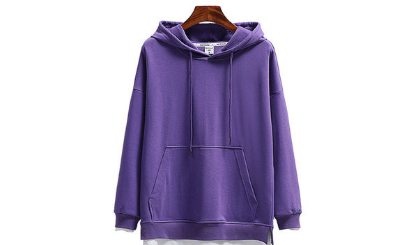 Ženska majica s kapuljačom slobodnog uzorka i V-izrezom