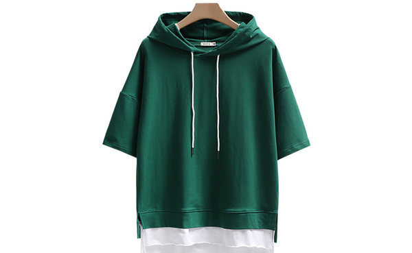 Tiszta modell nyári 3/4 ujjú kapucnis női pulóver