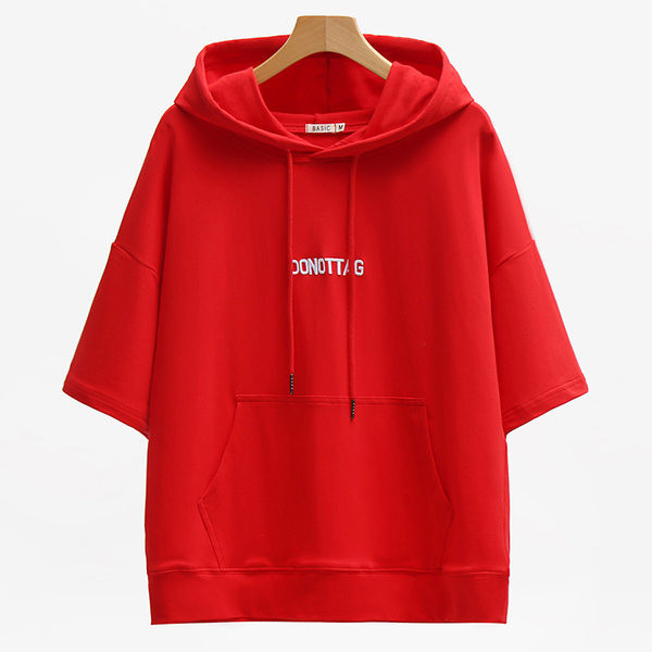 Hímzett feliratú, alkalmi női kapucnis pulóver