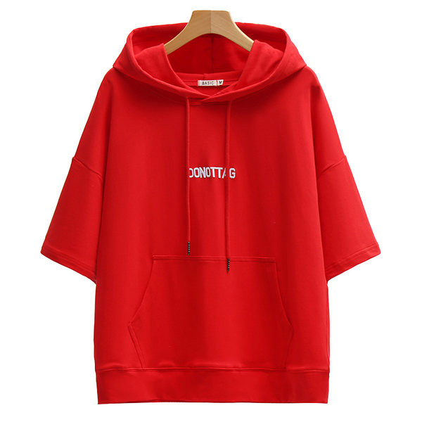 Hímzett feliratú, alkalmi női kapucnis pulóver