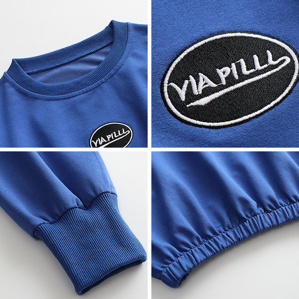 Pikkade varrukate ja kummiga vabaaja dressipluus