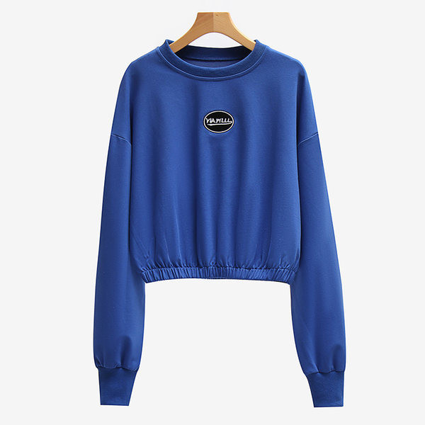 Pikkade varrukate ja kummiga vabaaja dressipluus