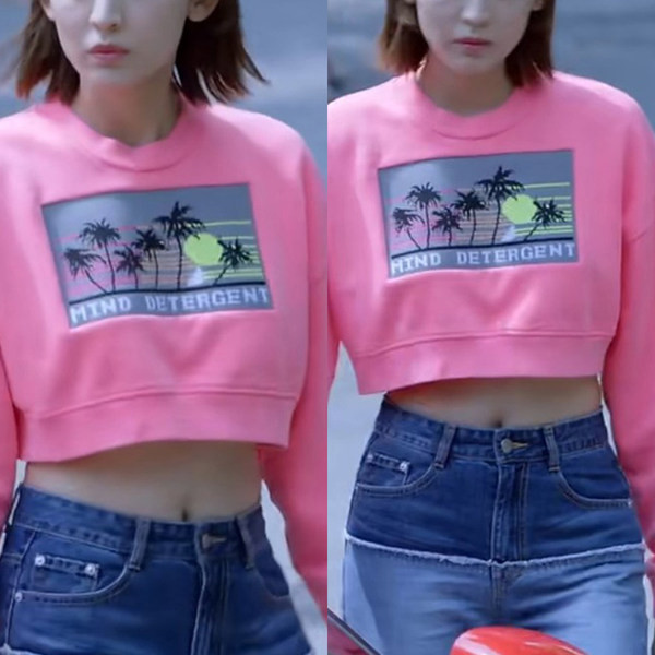 Γυναικεία φούτερ - κοντά σε ροζ χρώμα