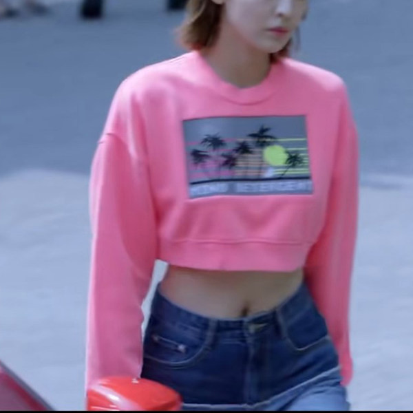 Γυναικεία φούτερ - κοντά σε ροζ χρώμα