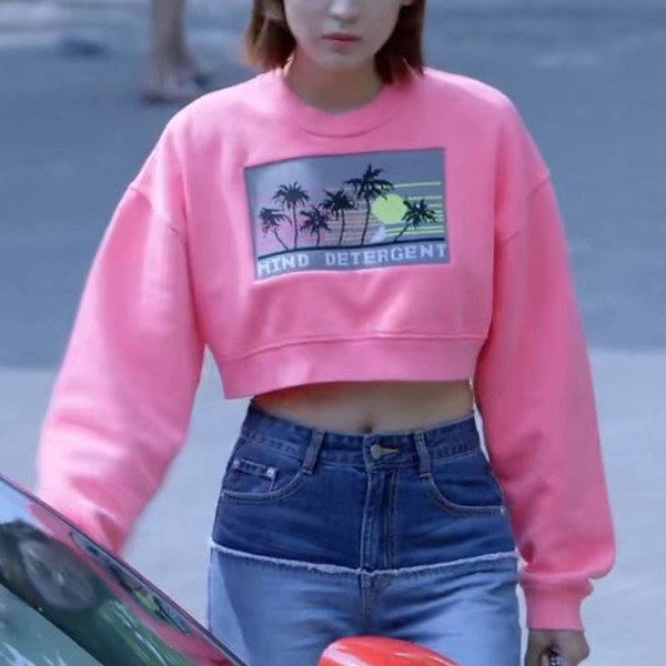 Γυναικεία φούτερ - κοντά σε ροζ χρώμα