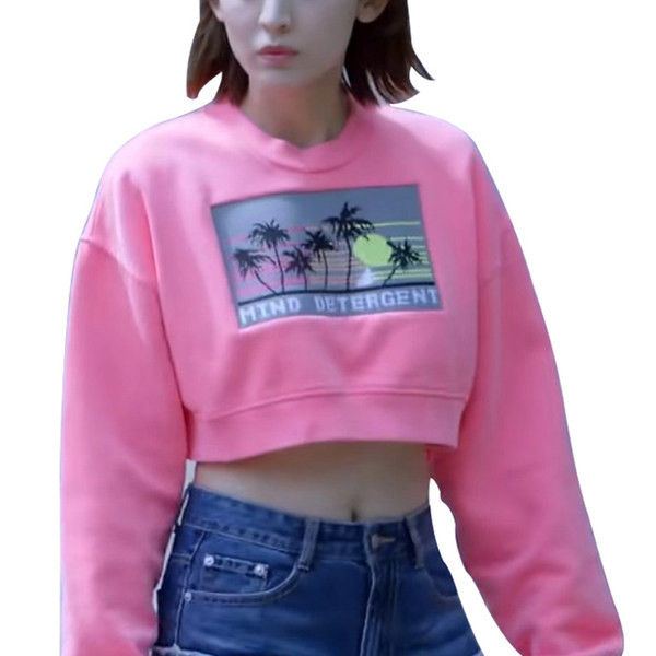 Γυναικεία φούτερ - κοντά σε ροζ χρώμα