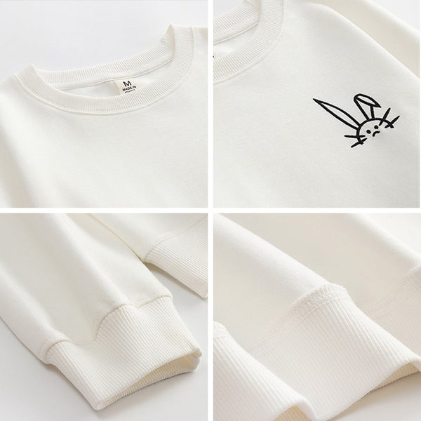 Ženski sweatshirt - široki model s V izrezom