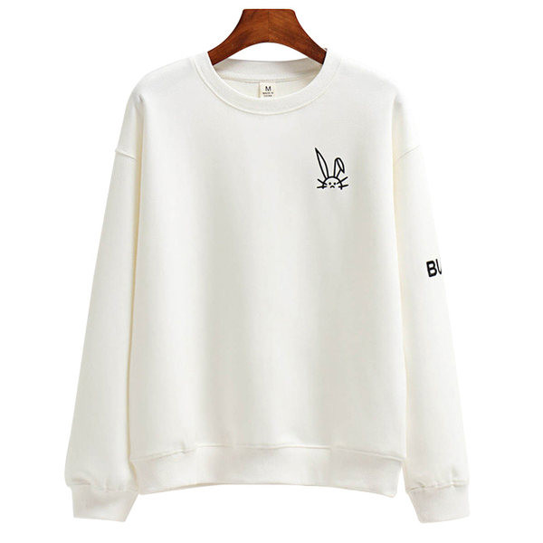 Ženski sweatshirt - široki model s V izrezom