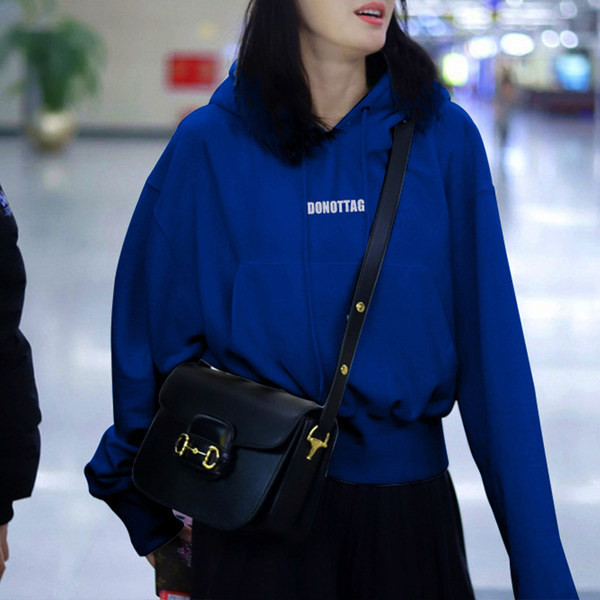 Kevad-sügis naiste dekoratiivtrükiga sviiter kapuutsiga