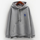 Női pulóver zsebbel és fűzővel