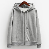 Női pulóverek - kapucnival és cipzárral