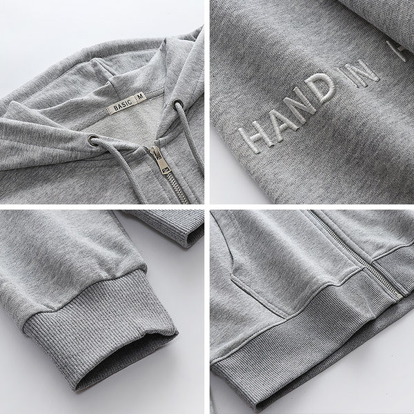 Női pulóverek - kapucnival és cipzárral