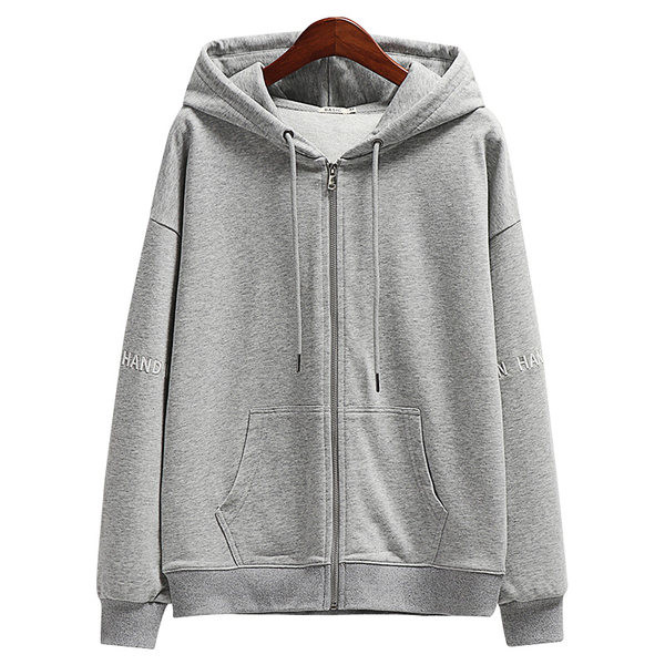 Női pulóverek - kapucnival és cipzárral