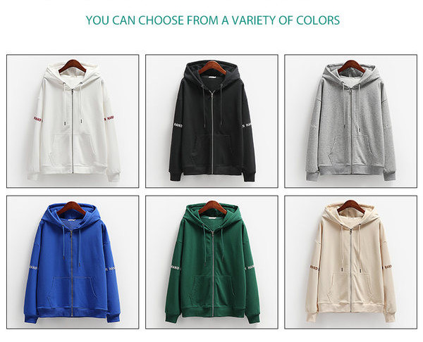 Naiste vabaaja dressipluus erinevates värvides kapuutsiga