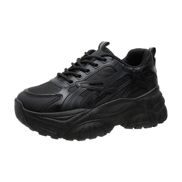 Μόδα γυναικεία αθλητικά παπούτσια από οικολογικό δέρμα που αναπνέουν με κορδόνια