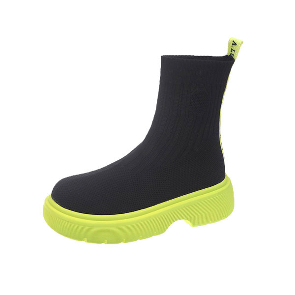 Νέα sneakers γυναικεία μποτάκια με πολύχρωμο διακοσμητικό στάμπα και σόλα