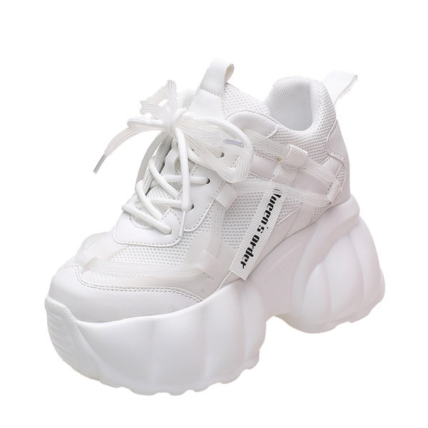 Baduglobal.ro Adidasi moderni de dama cu platforma inalta de 7,5 cm ...