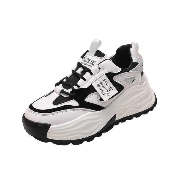 Γυναικεία casual sneakers - ψηλή σόλα