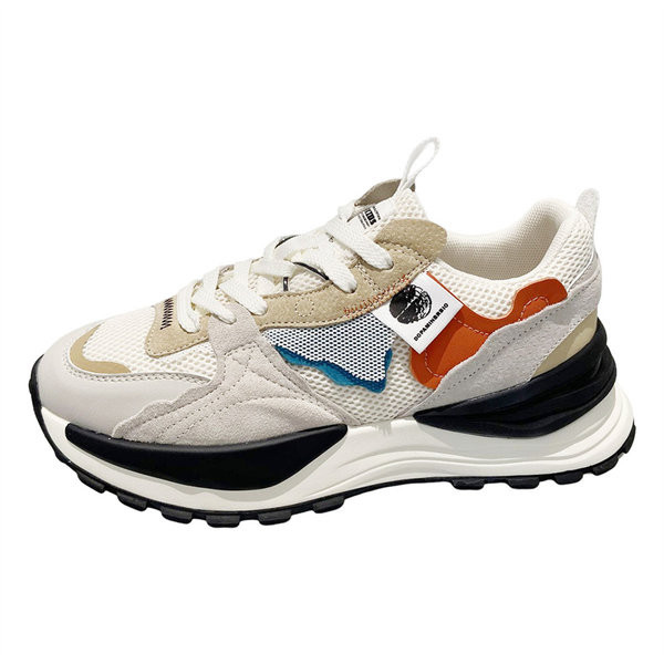 Γυναικεία casual sneakers με πολύχρωμα στοιχεία