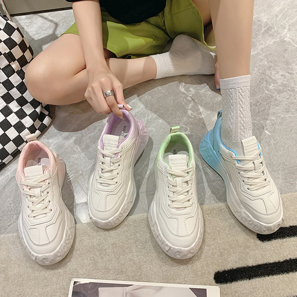 Női tornacipő - irizáló makaróni színnel