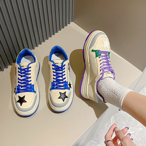 Ženske casual tenisice sa šarenim vezicama