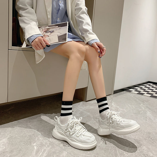 Ženske ležerne tenisice na vezanje s udobnim potplatom