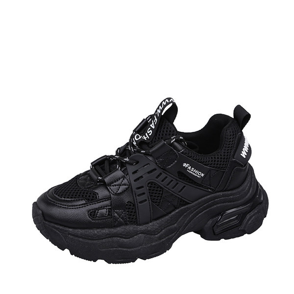 Δίχρωμα casual sneakers με πλατφόρμα για γυναίκες