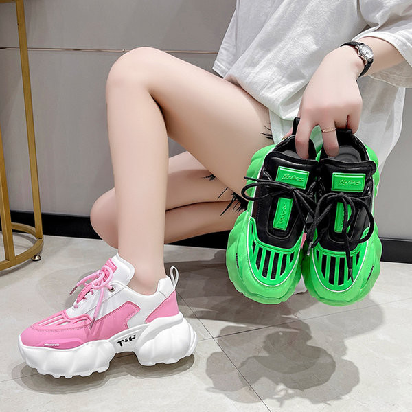 Naiste vabaaja nööriga platvormtossud