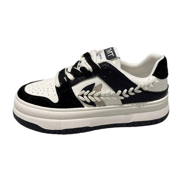 Spalvingi moteriški laisvalaikio sportbačiai su dekoratyviniu raštu