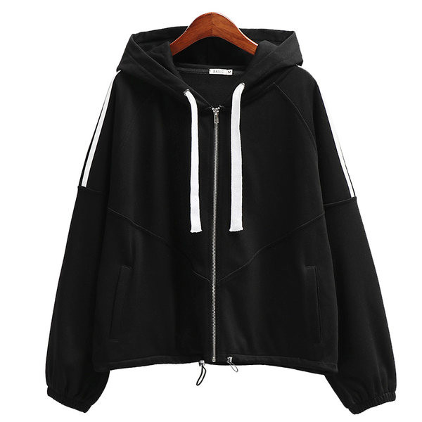 Trijų spalvų sportinis megztinis su gobtuvu su raišteliais