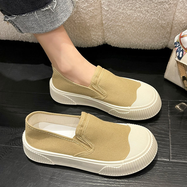 Tekstiliniai moteriški sportbačiai plokščiu padu