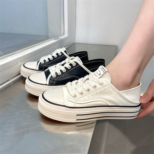 Nauji dviejų spalvų moteriški drobiniai sportbačiai