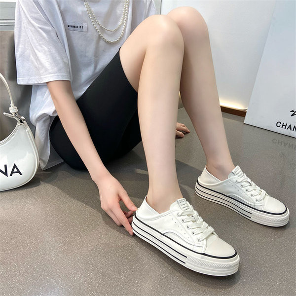 Nauji dviejų spalvų moteriški drobiniai sportbačiai