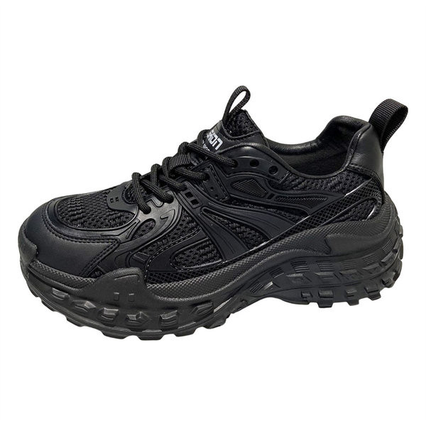 Μοντέρνα γυναικεία πάνινα παπούτσια με τραχιά σόλα - τρία χρώματα