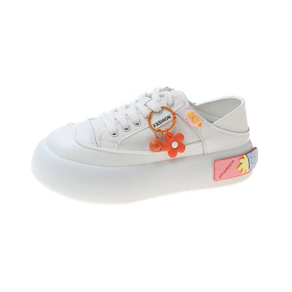 Nauji laisvalaikio moteriški sportbačiai su dekoratyvine gėle