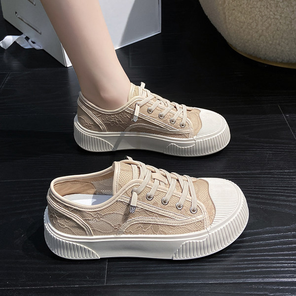 Γυναικεία casual sneakers με κορδόνια