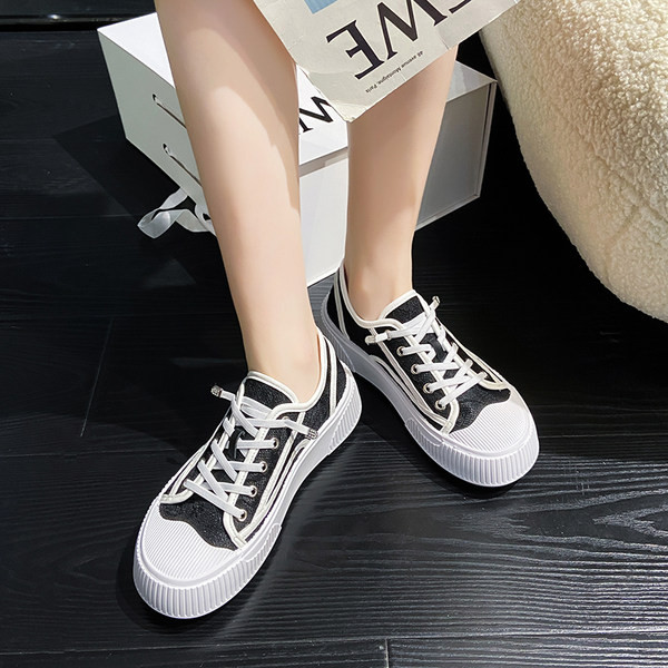 Γυναικεία casual sneakers με κορδόνια