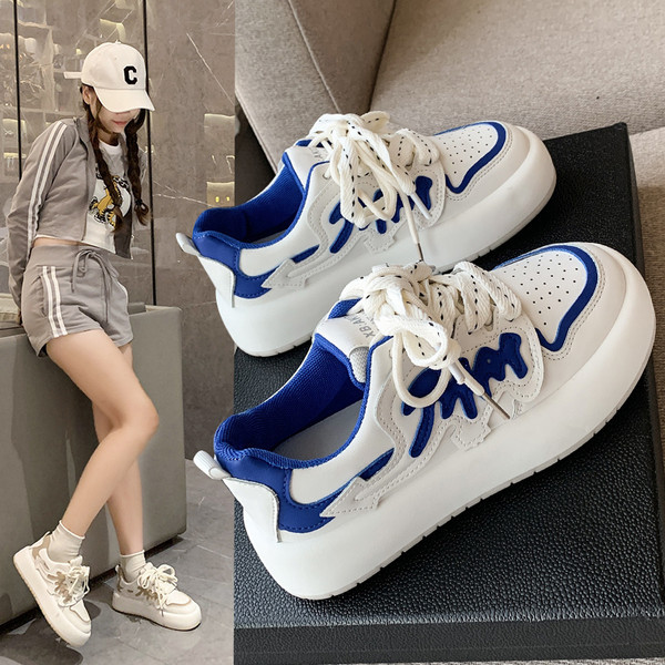 Sportiški moteriški apvalūs eko odos sportbačiai