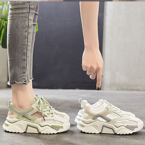 Γυναικεία αθλητικά δίχτυα αθλητικά παπούτσια με κορδόνια