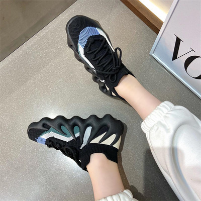 Γυναικεία αθλητικά sneakers με πλέγμα κάλτσας