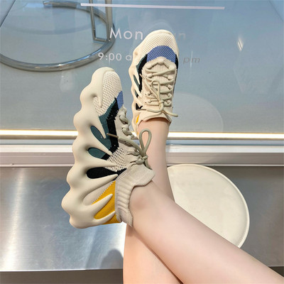 Γυναικεία αθλητικά sneakers με πλέγμα κάλτσας