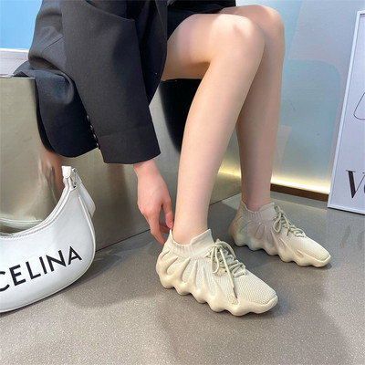 Γυναικεία αθλητικά sneakers με πλέγμα κάλτσας