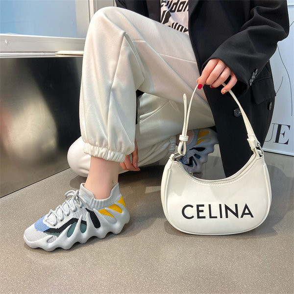 Γυναικεία αθλητικά sneakers με πλέγμα κάλτσας