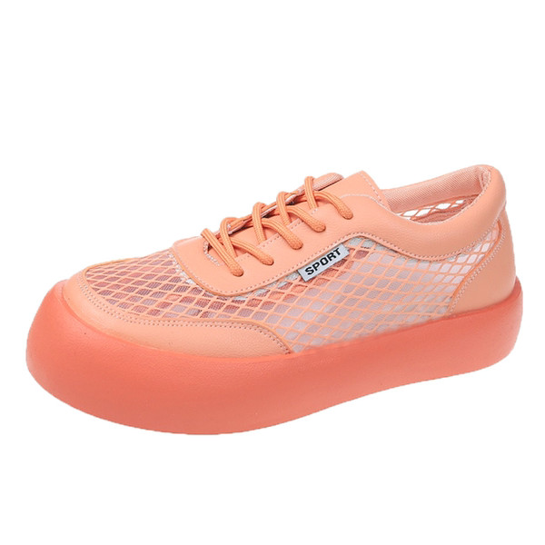 Nauji įvairių spalvų moteriški sportbačiai su dekoratyviniu tinkleliu