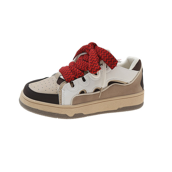 Madingi moteriški eko odos sportbačiai su spalvingais raišteliais