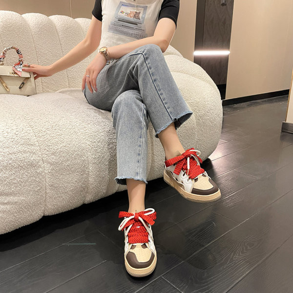 Madingi moteriški eko odos sportbačiai su spalvingais raišteliais